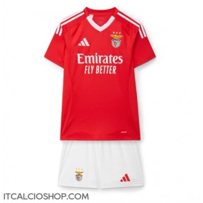 Benfica Prima Maglia Bambino 2024-25 Manica Corta (+ Pantaloni corti)